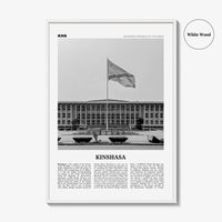 Kinshasa Print Black and White, Kinshasa Wall Art, Kinshasa Poster, Kinshasa Photo, Kinshasa Wall Décor, Ville de Kinshasa, DR Congo