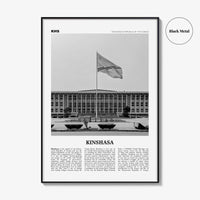 Kinshasa Print Black and White, Kinshasa Wall Art, Kinshasa Poster, Kinshasa Photo, Kinshasa Wall Décor, Ville de Kinshasa, DR Congo