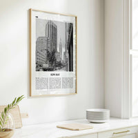 Kips Bay Print Black and White, Kips Bay Wall Art, Kips Bay Poster, Kips Bay Photo, Kips Bay Wall Décor, Manhattan, New York, USA