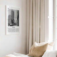 Kips Bay Print Black and White, Kips Bay Wall Art, Kips Bay Poster, Kips Bay Photo, Kips Bay Wall Décor, Manhattan, New York, USA