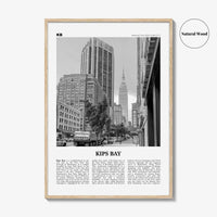 Kips Bay Print Black and White, Kips Bay Wall Art, Kips Bay Poster, Kips Bay Photo, Kips Bay Wall Décor, Manhattan, New York, USA
