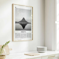 Kirkjufell Print Black and White, Kirkjufell Wall Art, Kirkjufell Poster, Kirkjufell Photo, Snæfellsnes, Iceland