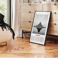 Kirkjufell Print Black and White, Kirkjufell Wall Art, Kirkjufell Poster, Kirkjufell Photo, Snæfellsnes, Iceland