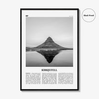 Kirkjufell Print Black and White, Kirkjufell Wall Art, Kirkjufell Poster, Kirkjufell Photo, Snæfellsnes, Iceland