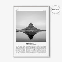 Kirkjufell Print Black and White, Kirkjufell Wall Art, Kirkjufell Poster, Kirkjufell Photo, Snæfellsnes, Iceland