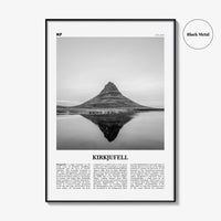Kirkjufell Print Black and White, Kirkjufell Wall Art, Kirkjufell Poster, Kirkjufell Photo, Snæfellsnes, Iceland