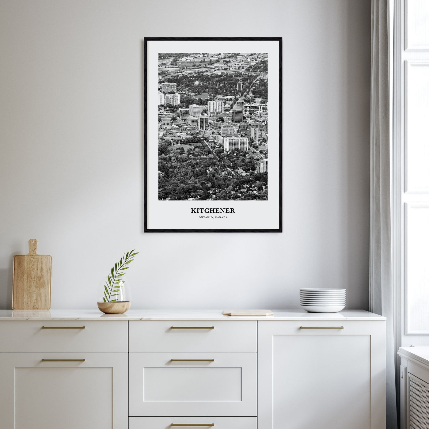 Kitchener Portrait B&W Poster