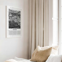 Kitchener Print Black and White, Kitchener Wall Art, Kitchener Poster, Kitchener Photo, Kitchener Wall Décor, Kitchener Map, Ontario, Canada