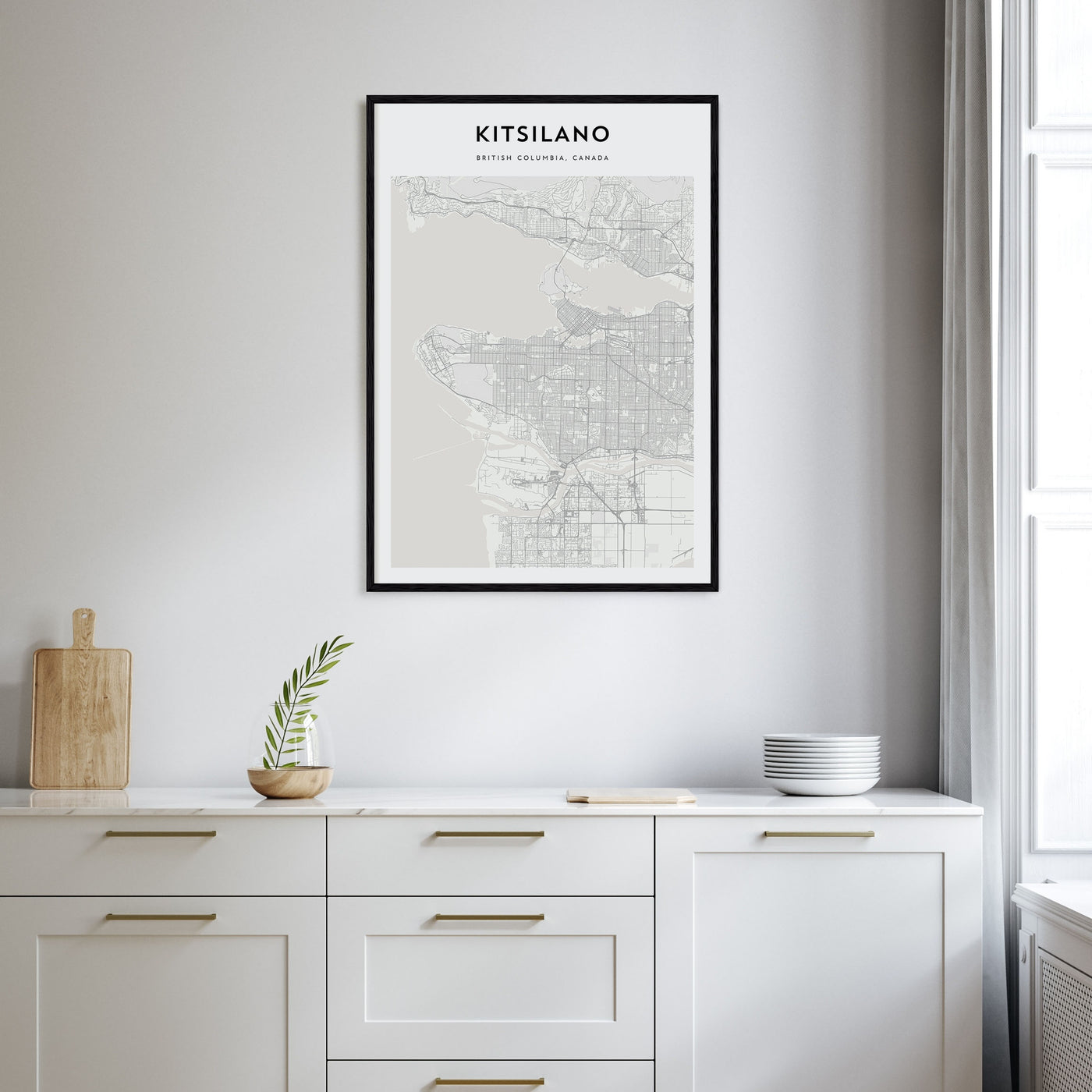 Kitsilano Map Portrait Poster
