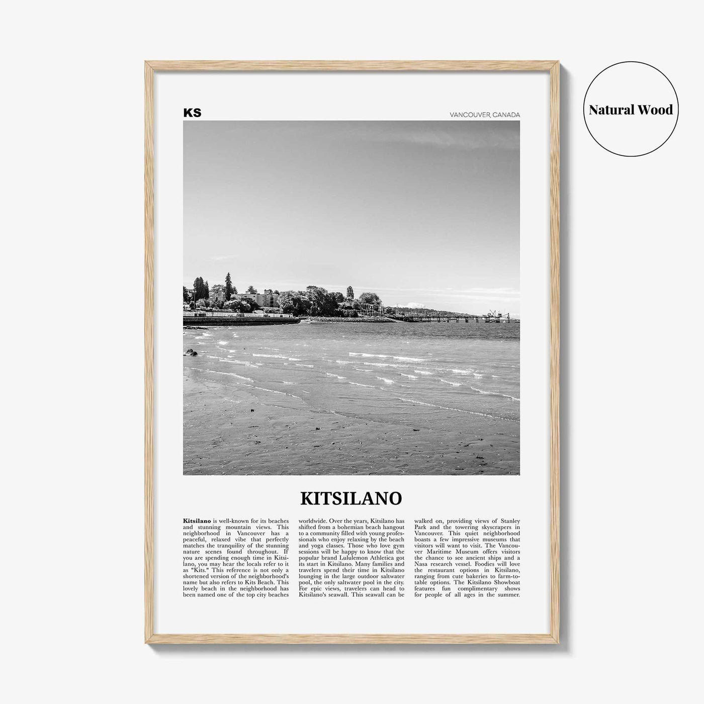 Kitsilano Print Black and White, Kitsilano Wall Art, Kitsilano Poster, Kitsilano Photo, Kitsilano Décor, Kitsilano Map, Vancouver, Canada