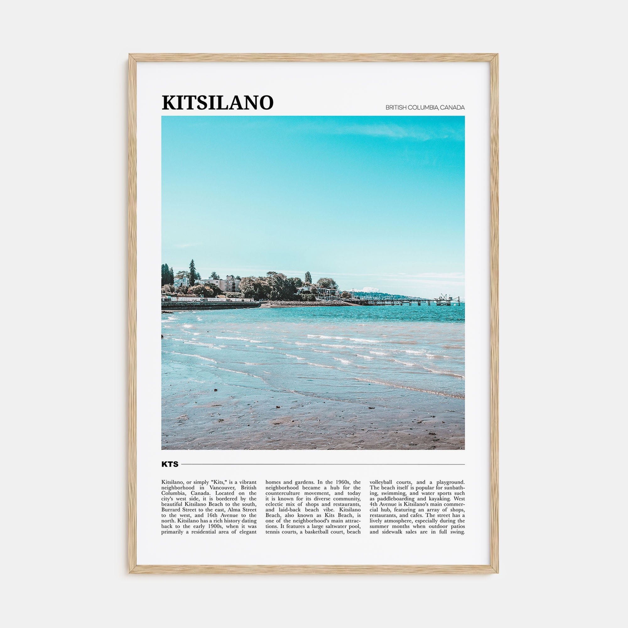 Kitsilano Travel Color Poster