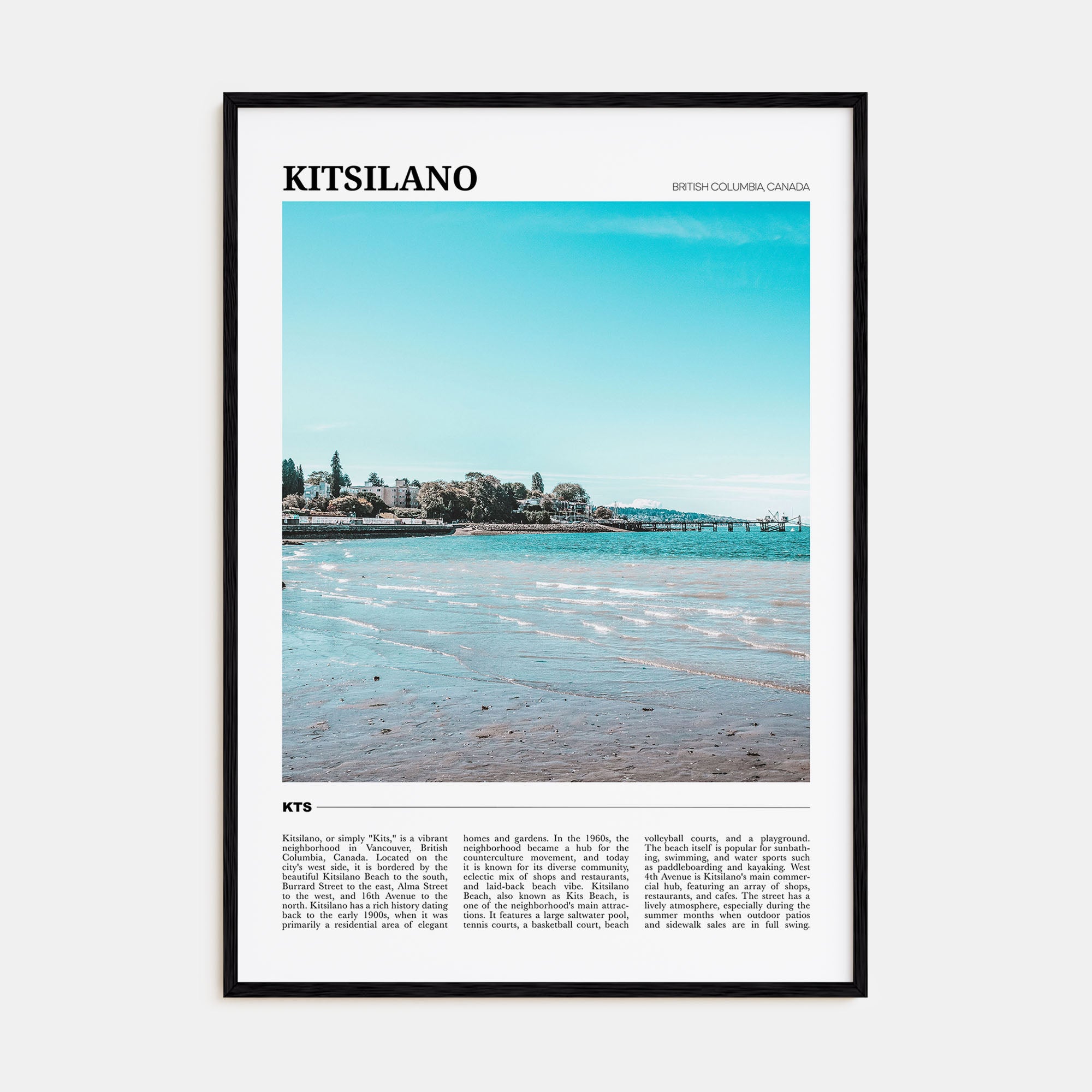 Kitsilano Travel Color Poster