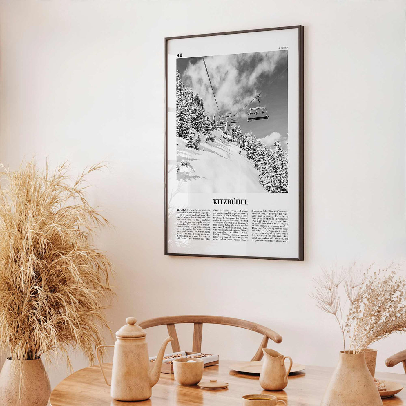 Kitzbuhel Print Black and White, Kitzbühel Wall Art, Kitzbühel Poster, Kitzbühel Photo, Kitzbühel Wall Décor, Tyrol, Austria, Österreich