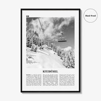 Kitzbuhel Print Black and White, Kitzbühel Wall Art, Kitzbühel Poster, Kitzbühel Photo, Kitzbühel Wall Décor, Tyrol, Austria, Österreich