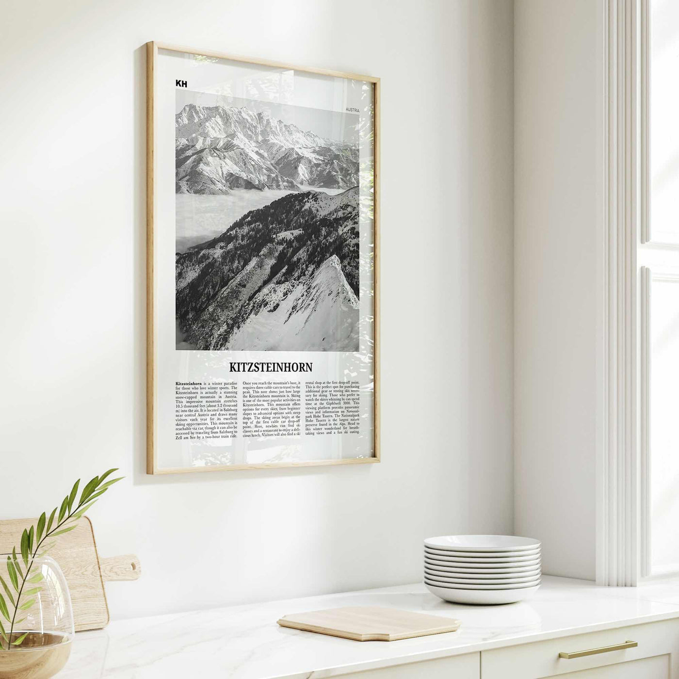 Kitzsteinhorn Print Black and White, Kitzsteinhorn Wall Art, Kitzsteinhorn Poster, Kitzsteinhorn Photo, Kitzsteinhorn Décor, Austria