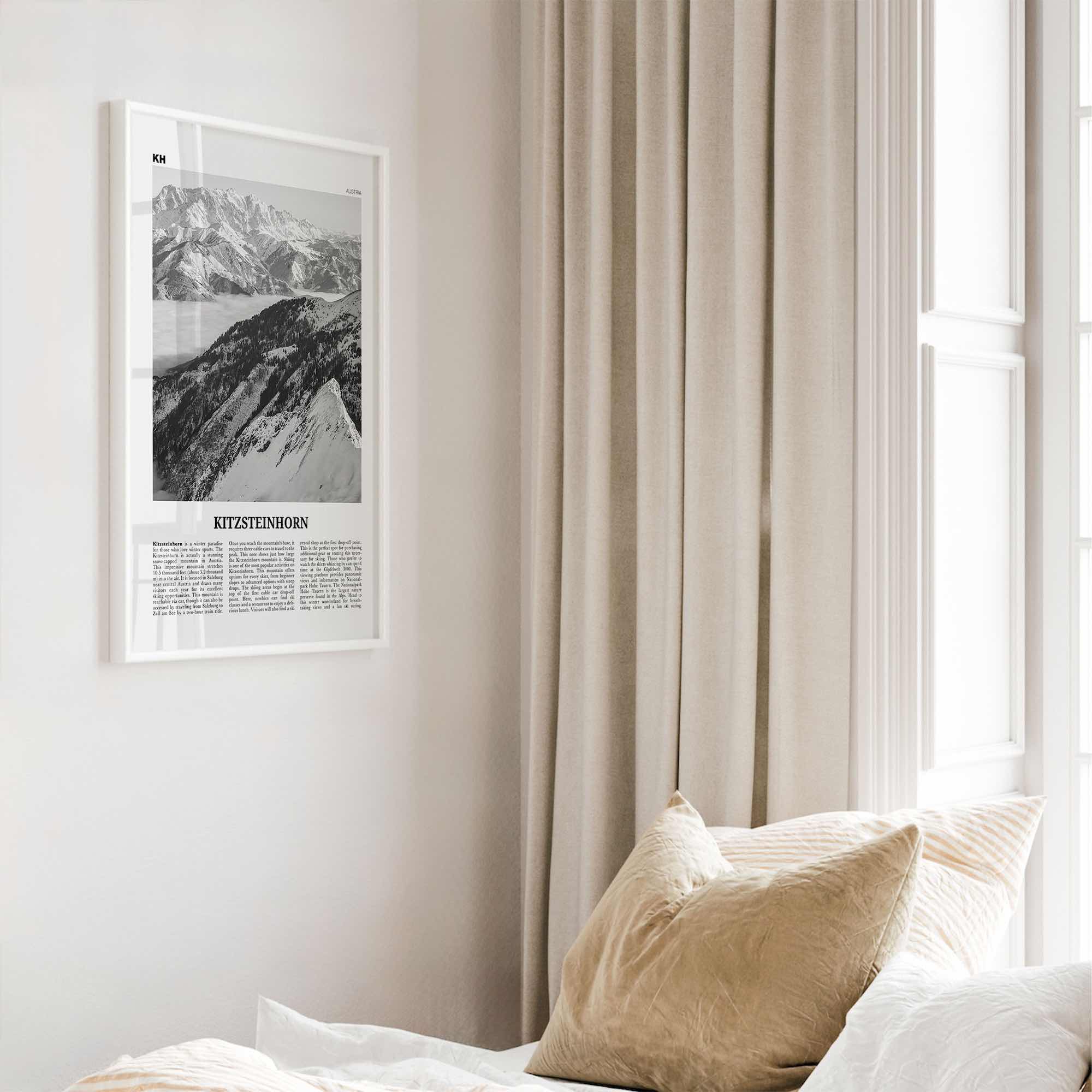 Kitzsteinhorn Print Black and White, Kitzsteinhorn Wall Art, Kitzsteinhorn Poster, Kitzsteinhorn Photo, Kitzsteinhorn Décor, Austria