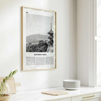 Kiyomizu Dera Print Black and White, Kiyomizu-dera Wall Art, Kiyomizu-dera Poster, Kiyomizu-dera Photo, Kiyomizu-dera Wall Décor, Japan