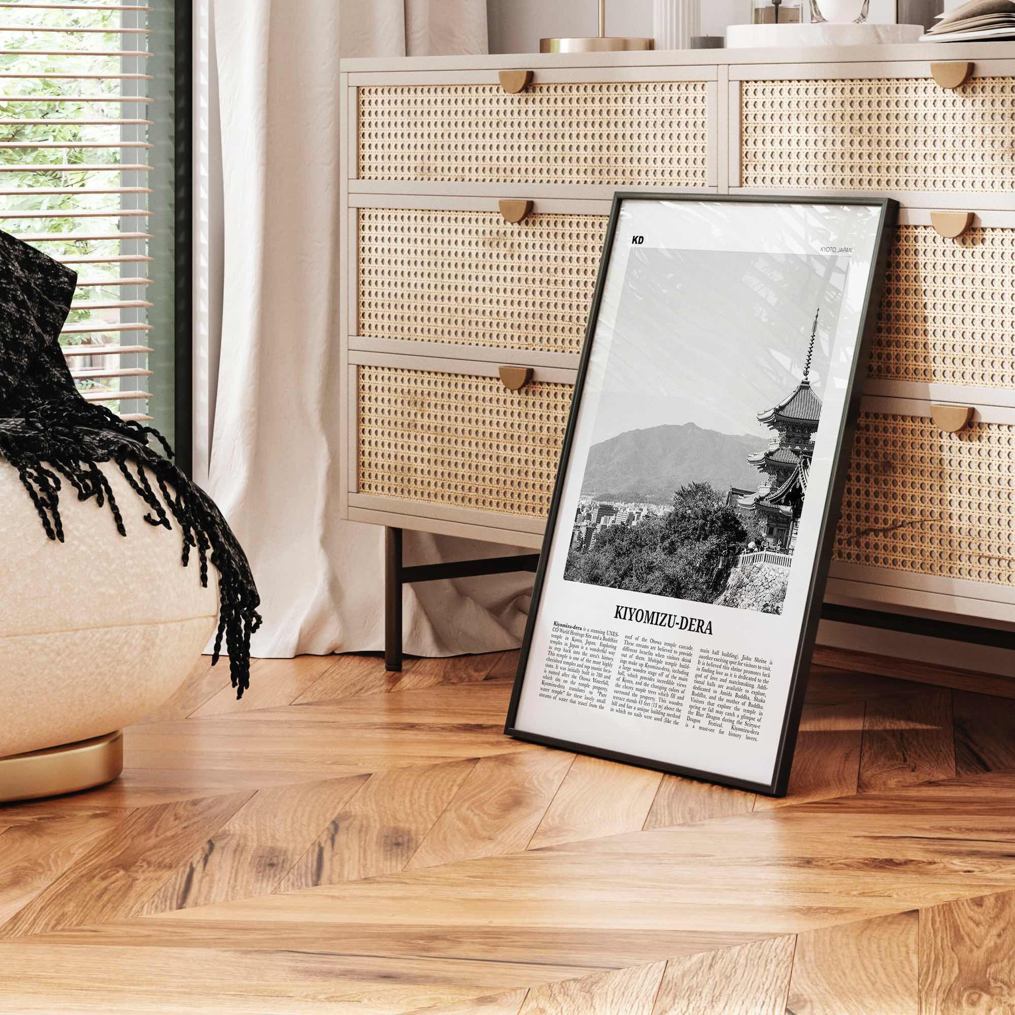 Kiyomizu Dera Print Black and White, Kiyomizu-dera Wall Art, Kiyomizu-dera Poster, Kiyomizu-dera Photo, Kiyomizu-dera Wall Décor, Japan