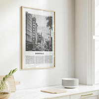 Knoxville Print Black and White No 1, Knoxville Wall Art, Knoxville Poster, Knoxville Photo, Knoxville Wall Décor, Tennessee, USA