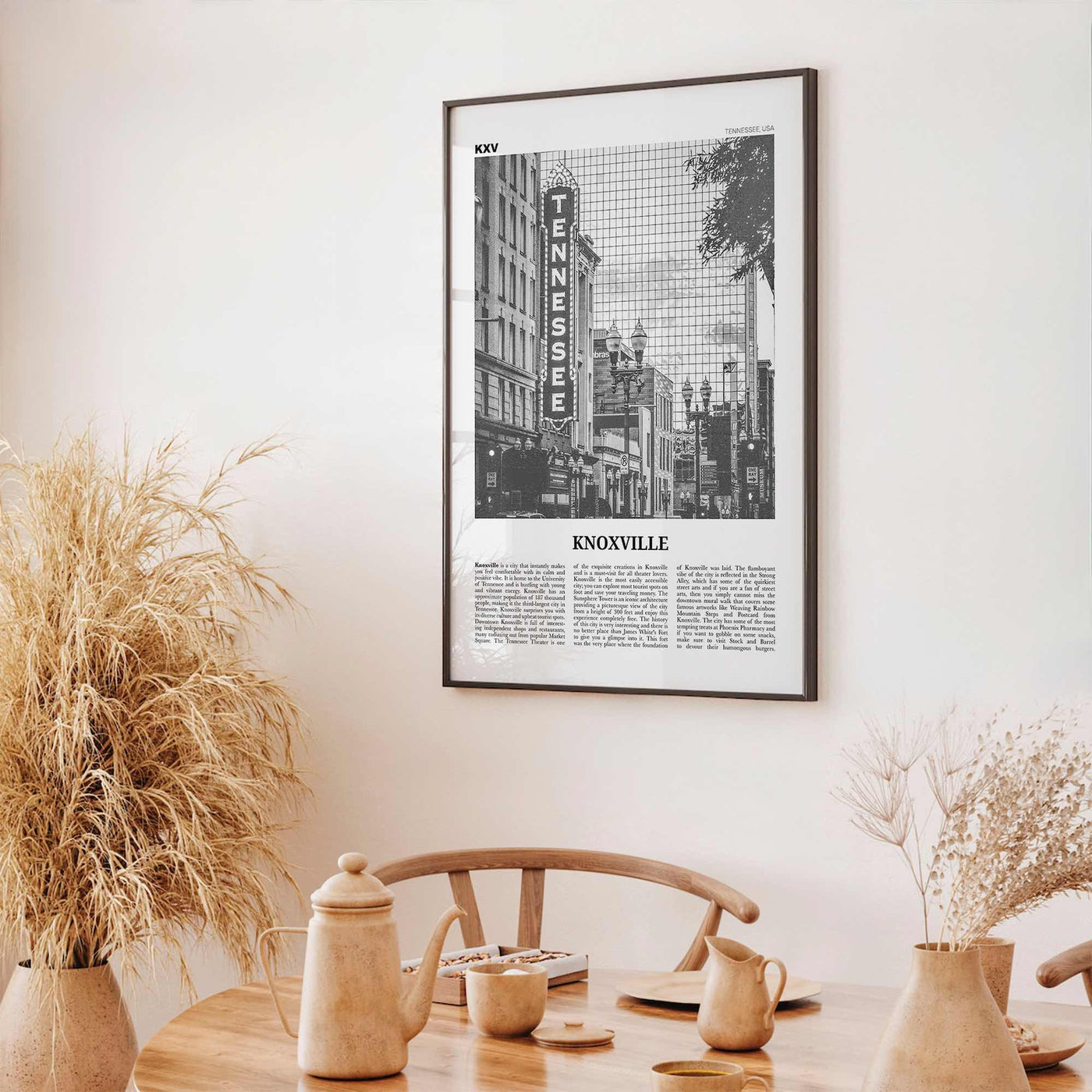 Knoxville Print Black and White No 1, Knoxville Wall Art, Knoxville Poster, Knoxville Photo, Knoxville Wall Décor, Tennessee, USA