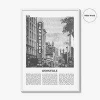 Knoxville Print Black and White No 1, Knoxville Wall Art, Knoxville Poster, Knoxville Photo, Knoxville Wall Décor, Tennessee, USA