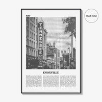 Knoxville Print Black and White No 1, Knoxville Wall Art, Knoxville Poster, Knoxville Photo, Knoxville Wall Décor, Tennessee, USA