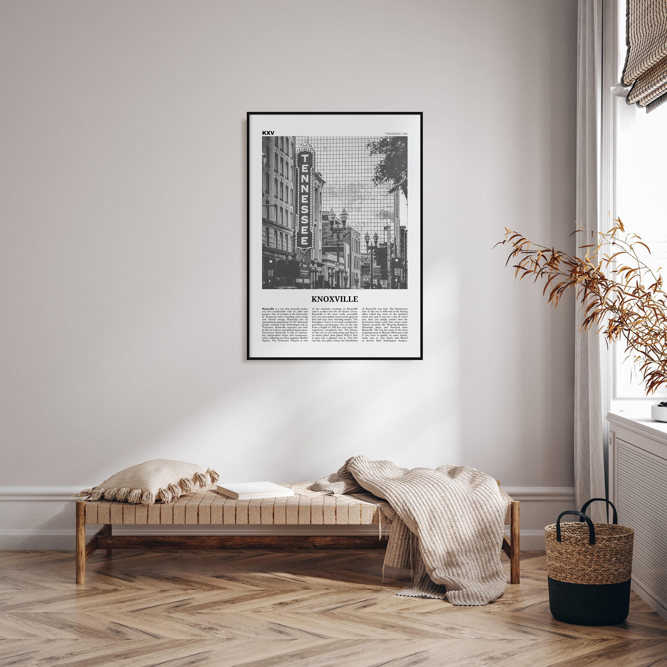 Knoxville Travel B&W No 1 Poster