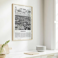 Knoxville Print Black and White No 2, Knoxville Wall Art, Knoxville Poster, Knoxville Photo, Knoxville Wall Décor, Tennessee, USA