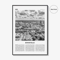 Knoxville Print Black and White No 2, Knoxville Wall Art, Knoxville Poster, Knoxville Photo, Knoxville Wall Décor, Tennessee, USA