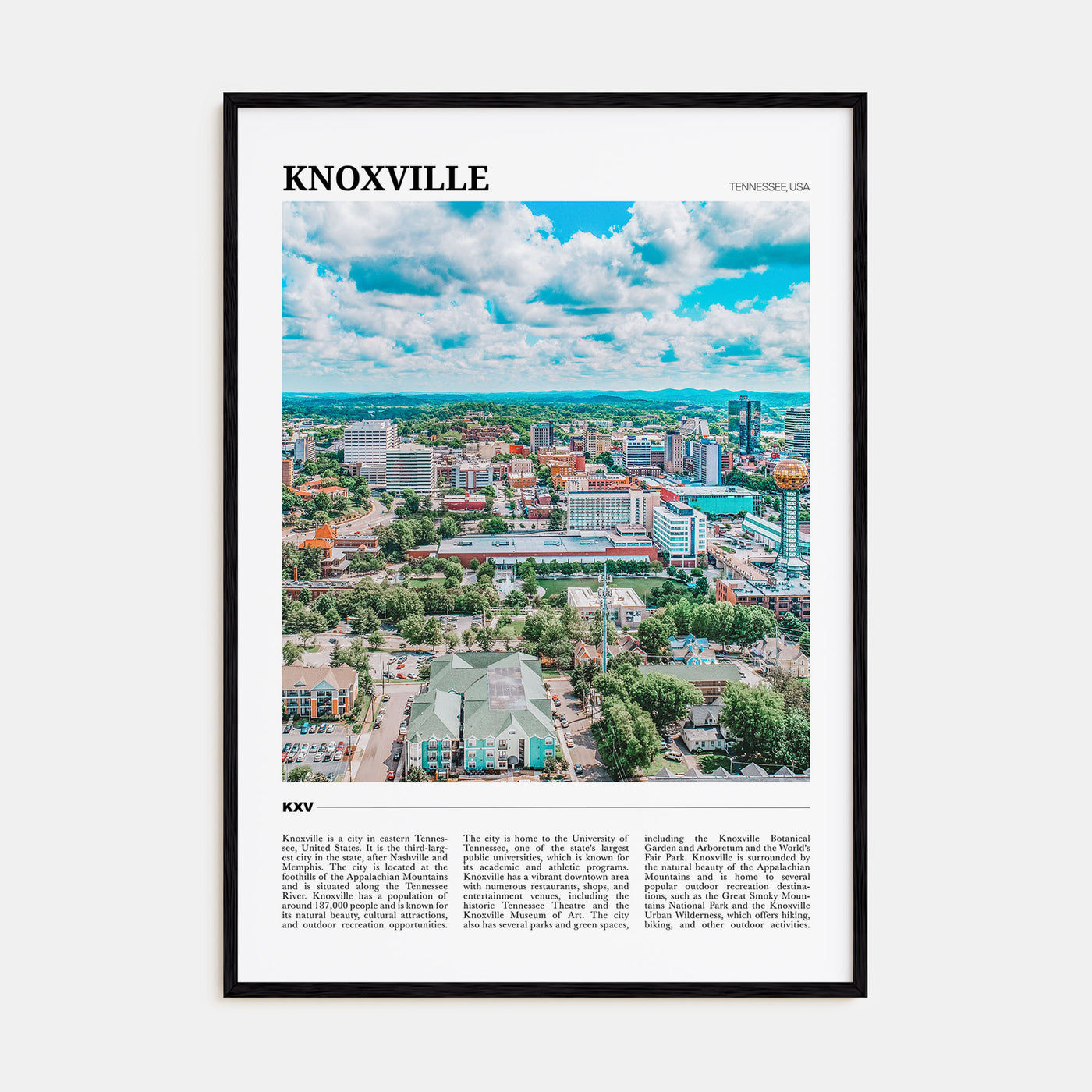 Knoxville Travel Color Poster