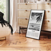 Ko Samui Print Black and White, Ko Samui Wall Art, Ko Samui Poster, Ko Samui Photo, Ko Samui Wall Décor, Ko Samui Map, Thailand