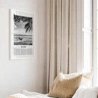 Ko Samui Print Black and White, Ko Samui Wall Art, Ko Samui Poster, Ko Samui Photo, Ko Samui Wall Décor, Ko Samui Map, Thailand