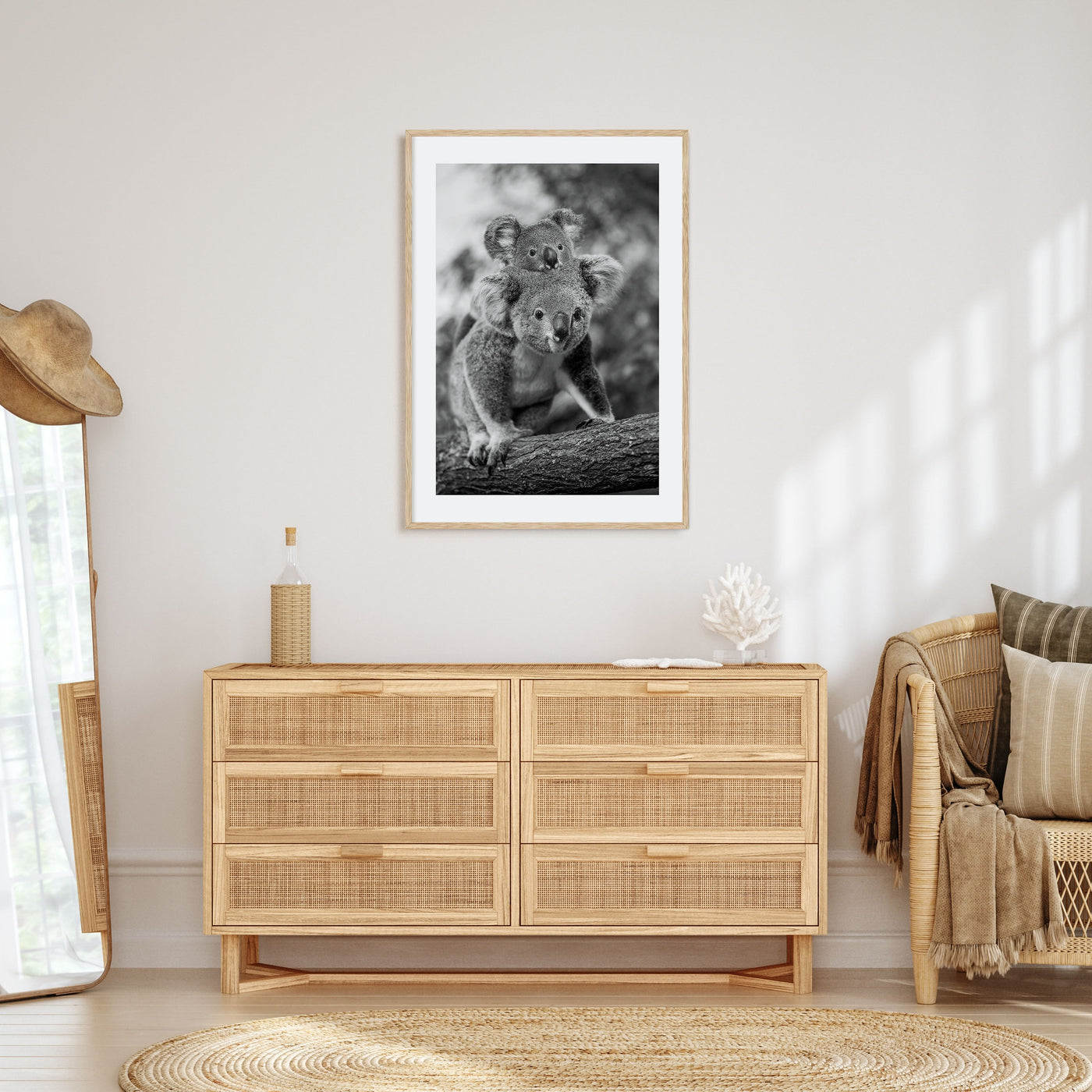 Koala Photo B&W No 2 Poster