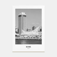 Kobe Portrait B&W Poster
