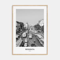 Kolkata Portrait B&W Poster