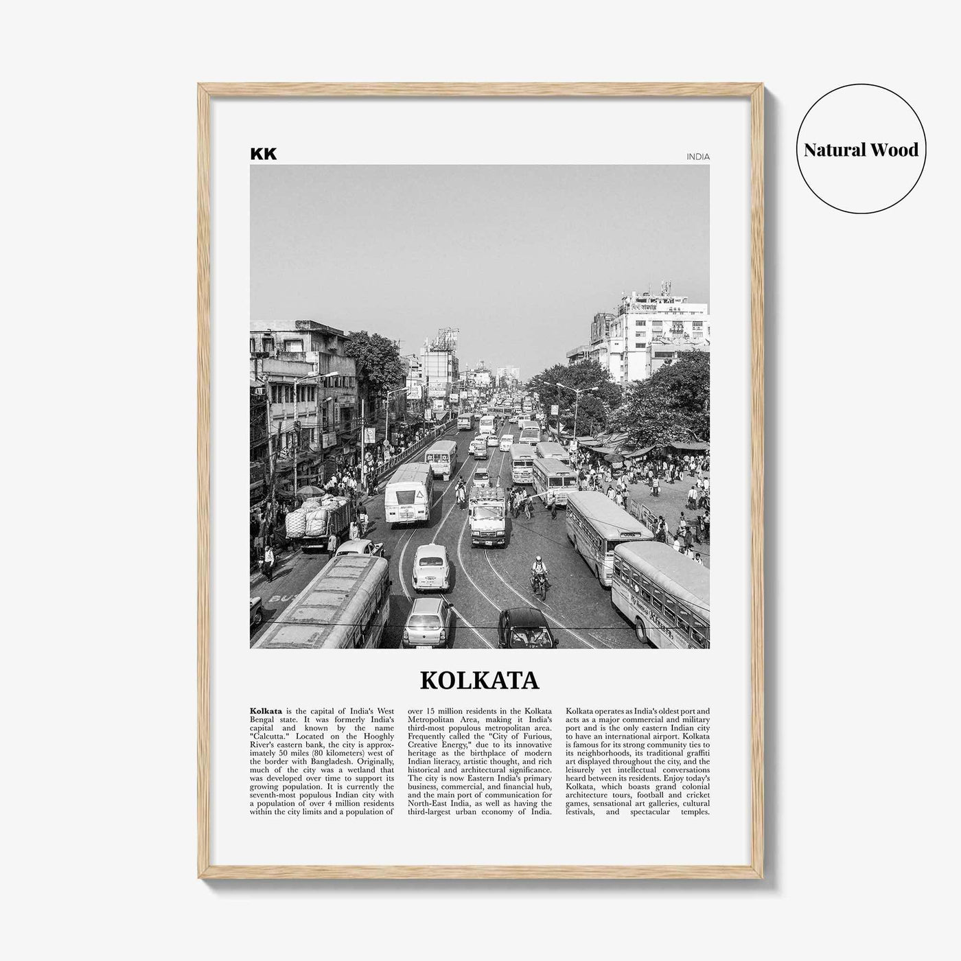 Kolkata Print Black and White, Kolkata Wall Art, Kolkata Poster, Kolkata Photo, Kolkata Wall Décor, India, Calcutta, West Bengal