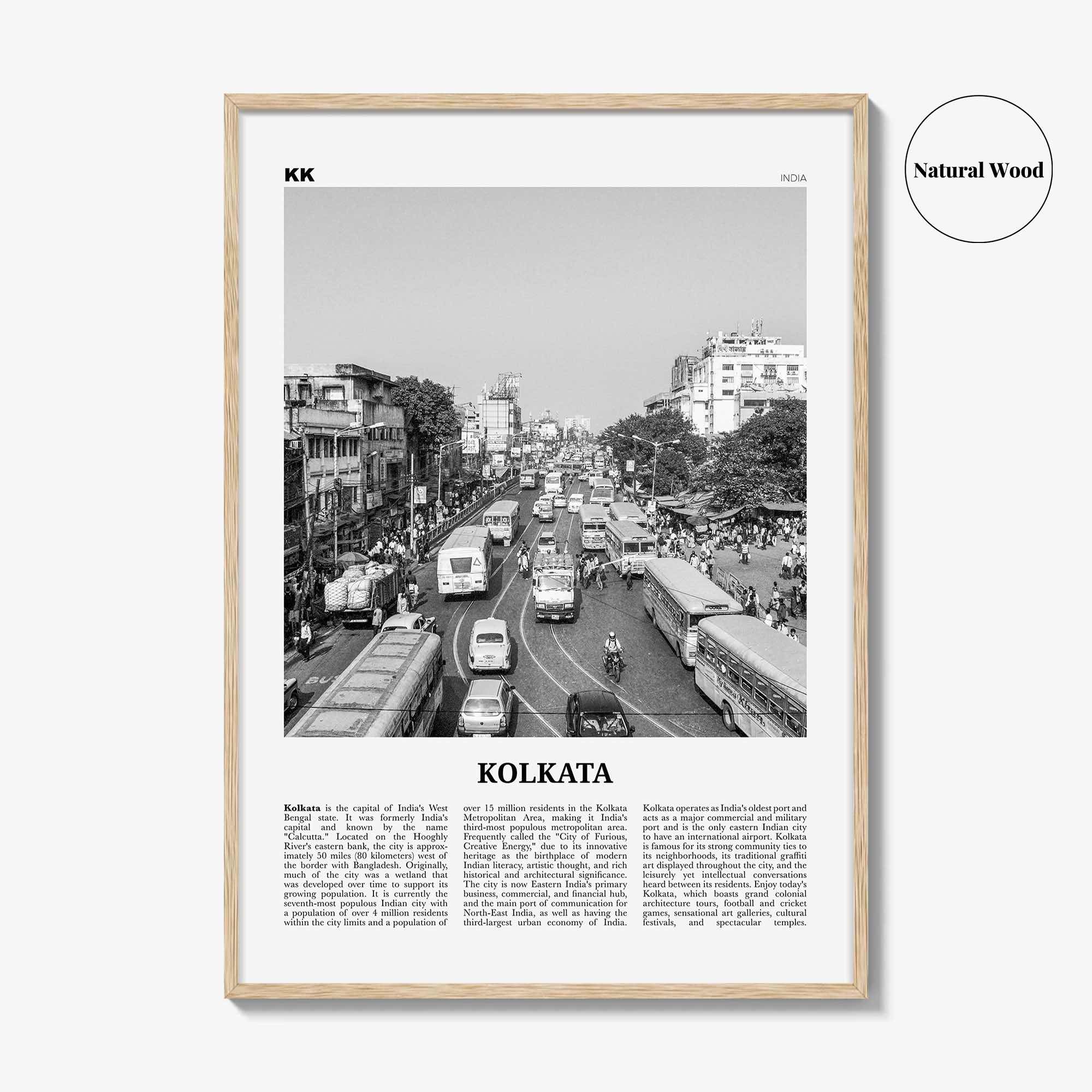 Kolkata Print Black and White, Kolkata Wall Art, Kolkata Poster, Kolkata Photo, Kolkata Wall Décor, India, Calcutta, West Bengal