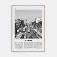 Kolkata Travel B&W Poster