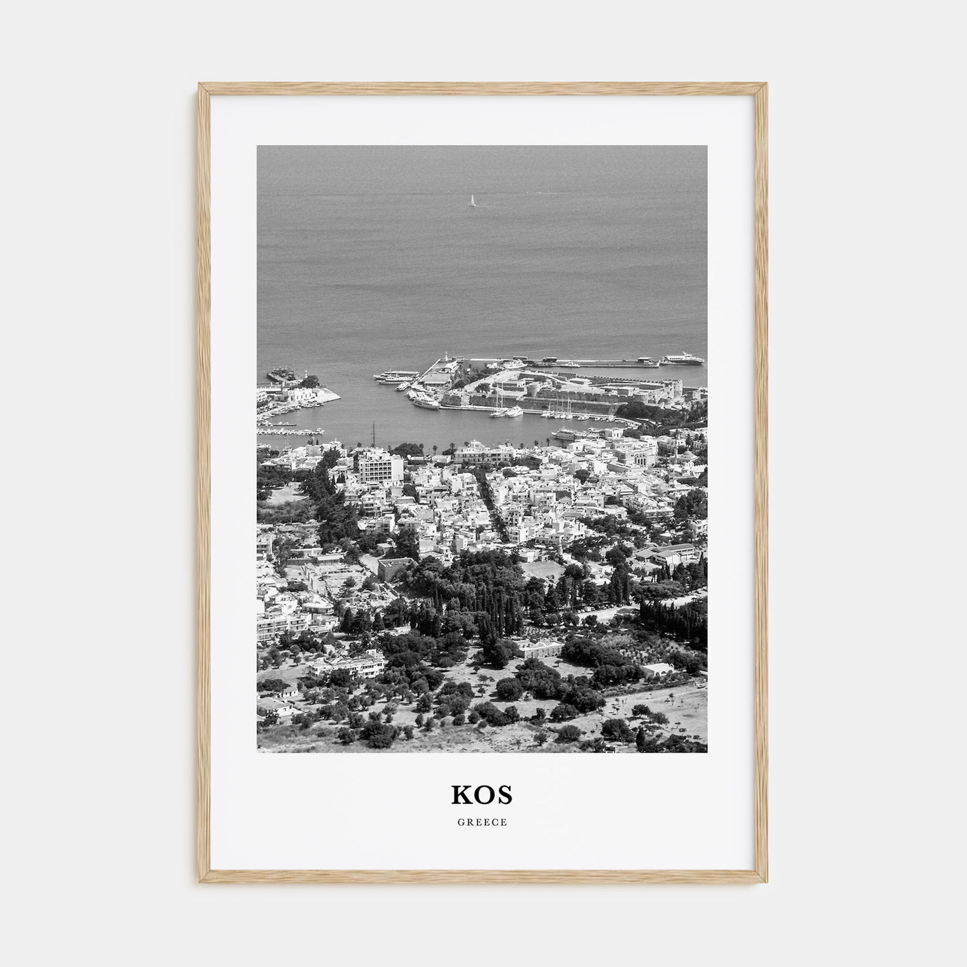 Kos Portrait B&W Poster