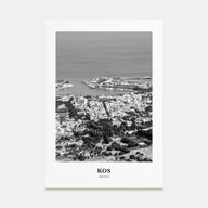 Kos Portrait B&W Poster