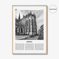 Kosice Print Black and White, Kosice Wall Art, Kosice Poster, Kosice Photo, Kosice Wall Décor, Kosice Map, Slovakia