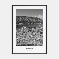 Kotor Portrait B&W Poster