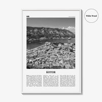 Kotor Print Black and White, Kotor Wall Art, Kotor Poster, Kotor Photo, Kotor Wall Décor, Котор, Montenegro, Europe