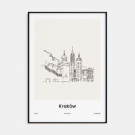 Kraków Drawn Poster