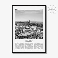 Krakow Print Black and White, Krakow Wall Art, Krakow Poster, Krakow Photo, Krakow Wall Decor, Kraków, Poland, Cracow, Polska, Europe
