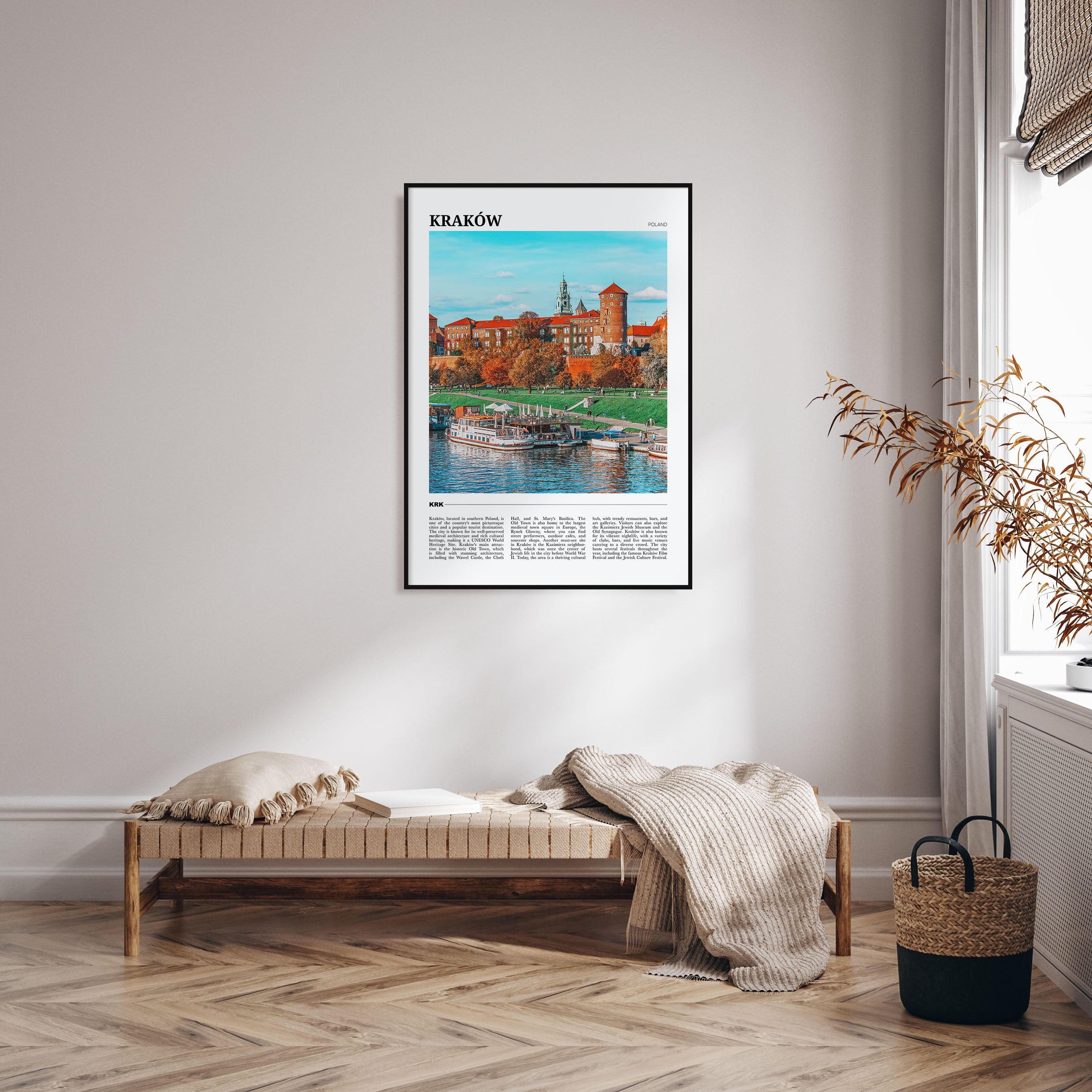 Kraków Travel Color Poster