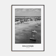 Kralendijk Portrait B&W Poster