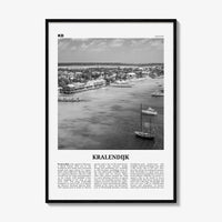 Kralendijk Print Black and White, Kralendijk Wall Art, Kralendijk Poster, Kralendijk Photo, Kralendijk Wall Décor, Kralendijk Map, Bonaire