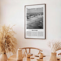 Kralendijk Print Black and White, Kralendijk Wall Art, Kralendijk Poster, Kralendijk Photo, Kralendijk Wall Décor, Kralendijk Map, Bonaire