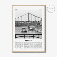 Krefeld Print Black and White, Krefeld Wall Art, Krefeld Poster, Krefeld Photo, Krefeld Wall Décor, Krefeld Map, Germany